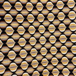 Vinter jersey med retro bobler - Kobber pr.0,25 m.