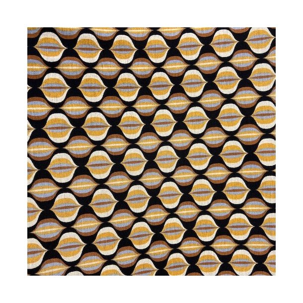 Vinter jersey med retro bobler - Kobber pr.0,25 m.