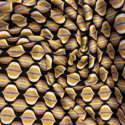 Vinter jersey med retro bobler - Kobber pr.0,25 m.