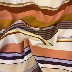 Italiensk viskosestof med striber pr. 0,25 m