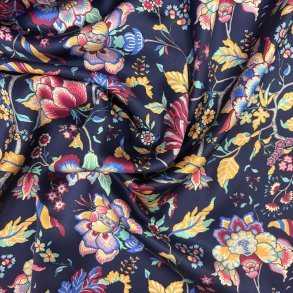 Italiensk Silke med blomster pr.0,25 m.