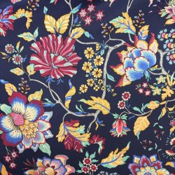 Italiensk Silke med blomster pr.0,25 m.