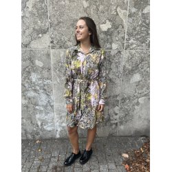 Snitmnster - Line2Line - K2233 Skjortekjole med lomme og blte