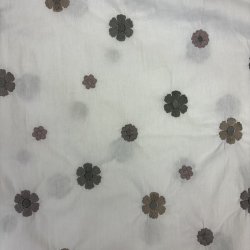 Hvid poplin med broderi 2 pr. 0,25 m