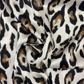Viskose stof i Leopard pr.0,25 m