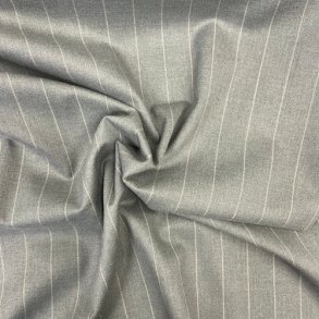 Buksestof med striber gr� pr. 0,25 m