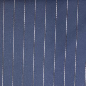 Buksestof med striber m�rkebl� pr. 0,25 m