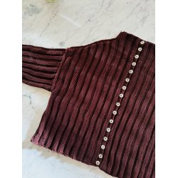 Axis Cardigan (ensfarvet) - Strikkekit fra Spektakelstrik 