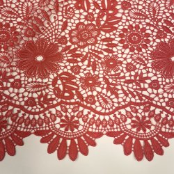 Italiensk Blonde stof i rd - pr 0,25m 