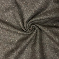 Italiensk sildebensvvet uld i mrk brun med tweed pr. 0,25m