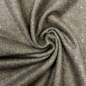 Italiensk sildebensvvet uld i gr/bl med tweed pr. 0,25m