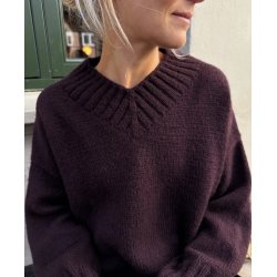 Hannah Sweater V-neck - Strikkekit fra PetiteKnit