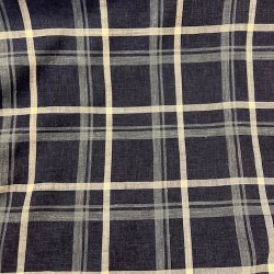 Ternet stof i hr/viskose Marine pr. 0,25 m