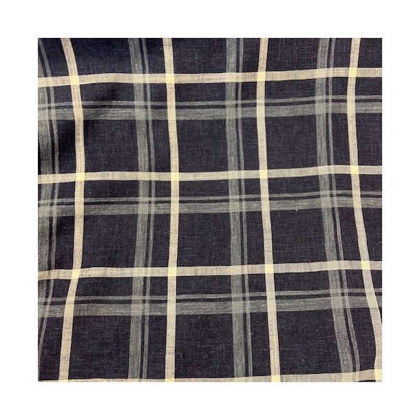 Ternet stof i hr/viskose Marine pr. 0,25 m