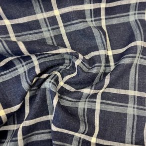 Ternet stof i hr/viskose Marine pr. 0,25 m