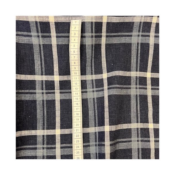 Ternet stof i hr/viskose Marine pr. 0,25 m