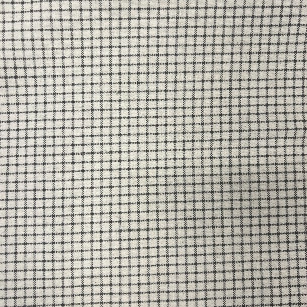 Bomuldsstof med vintage tern sort pr. 0,25 m.