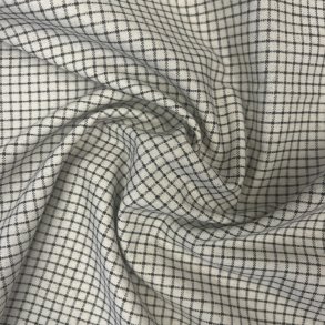 Bomuldsstof med vintage tern sort pr. 0,25 m.