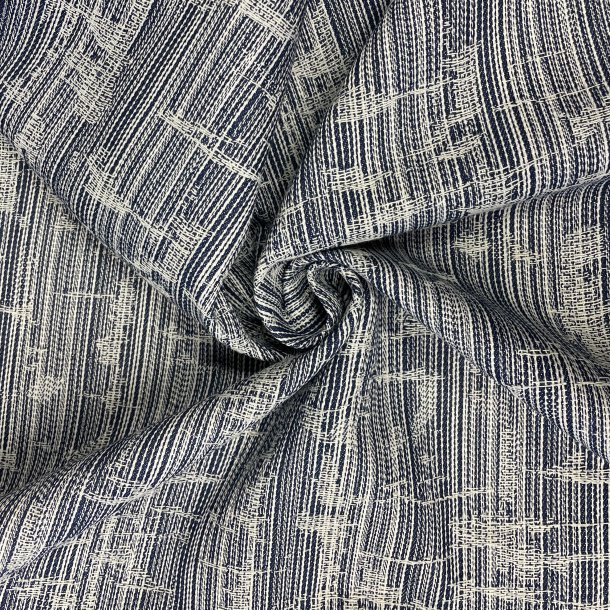 Denimstof med syninger - pr. 0,25 m