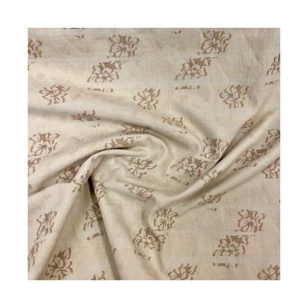 Bomuld/hr med broderi pr 0,25 m.