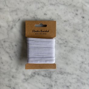 Elastik hvid 6 mm