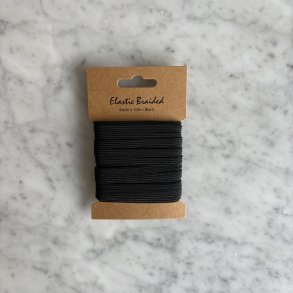 Elastik sort 6 mm