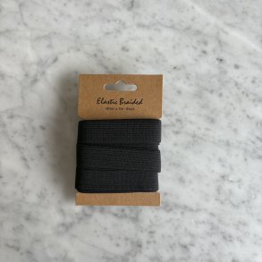 Elastik i sort - 18 mm.