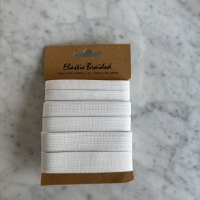 Stor pakke elastik hvid - 10, 14 og 18 mm.