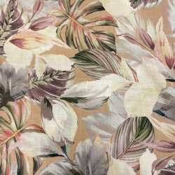 Viskose stof med store grafiske blomster pr. 0,25