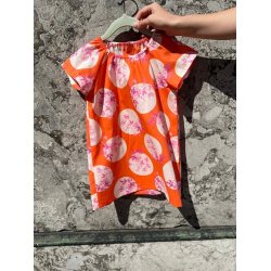 Snitmnster - Line2Line - C502 Raglan kjole med elastik, brn