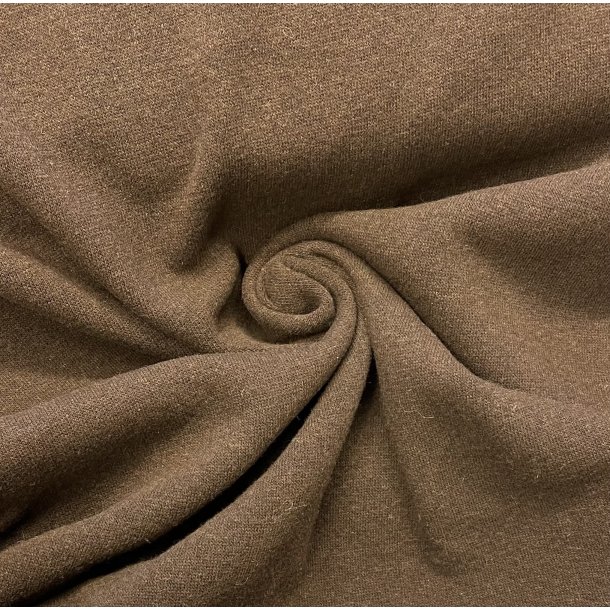 Italiensk Uldstrik i M�rk brun pr. 0,25m 