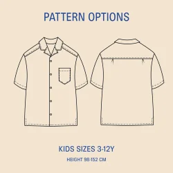 Tropical Shirt Kids' paper sewing pattern