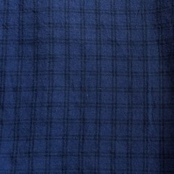Seersucker fra Kokka med store tern i sort/navy - pr. 0,25 meter