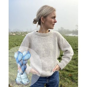Monday sweater strikkekit fra Petiteknit - Hndfarvet merino