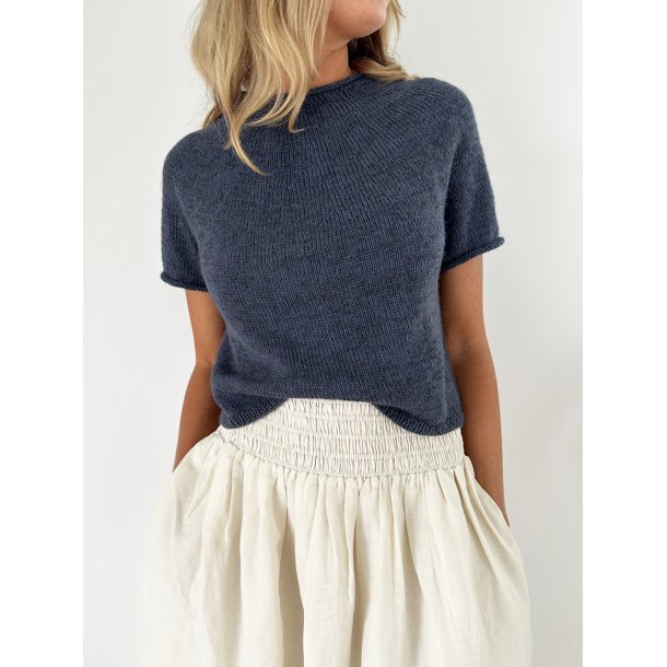 Plain Yoke Tee 22 - Lene Holme Samse / Le Knit. Str. 3XL-5XL