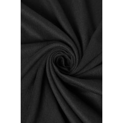 Linen Viscose Twill Black  - Pr 0,25 m