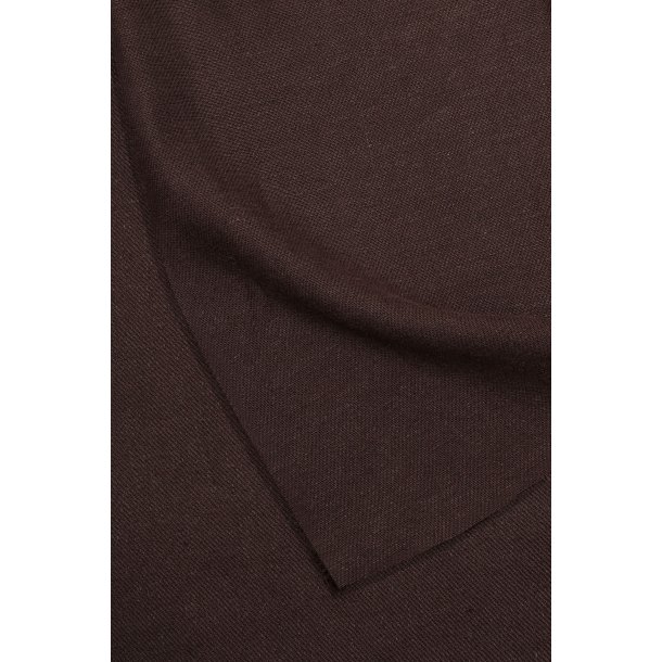 Linen Viscose Twill Oat Chocolate  - Pr 0,25 m