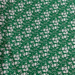 Liberty bomuld med capel blomster i grn - pr. 0,25 meter