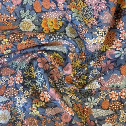 Liberty med bl baggrund og brndte farver - pr 0,25 m