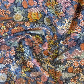 Liberty med bl baggrund og brndte farver - pr 0,25 m