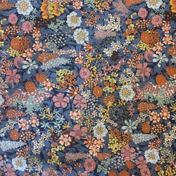 Liberty med bl baggrund og brndte farver - pr 0,25 m