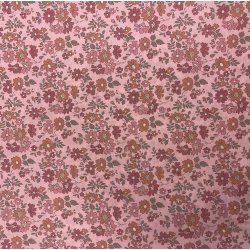 Liberty bomuld med blomster p lyserd baggrund pr. 0,25 m