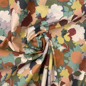 Liberty Stof med store blomster pr 0,25 m