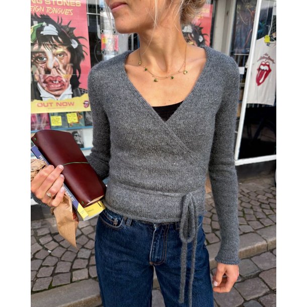 Lucy Wrap i Alpakka f�lgetr�d - Strikkekit fra PetiteKnit