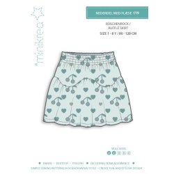 Nederdel med flse - MiniKrea snitmnster 119