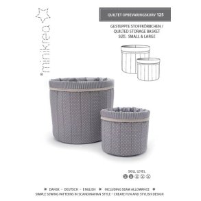 Quiltet Opbevaringskurv - MiniKres Snitmnster 125