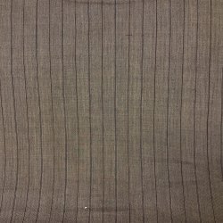 Nlestribet bomuldstof i brun pr. 0,25m