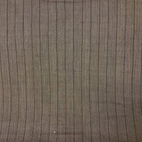 N�lestribet bomuldstof i brun pr. 0,25m