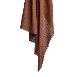 Indian Woven Check - Havana Brown - pr 0,25 m.