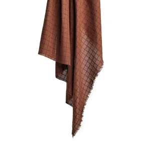 Indian Woven Check - Havana Brown - pr 0,25 m.